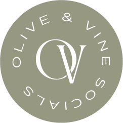 olive and vine socials logo