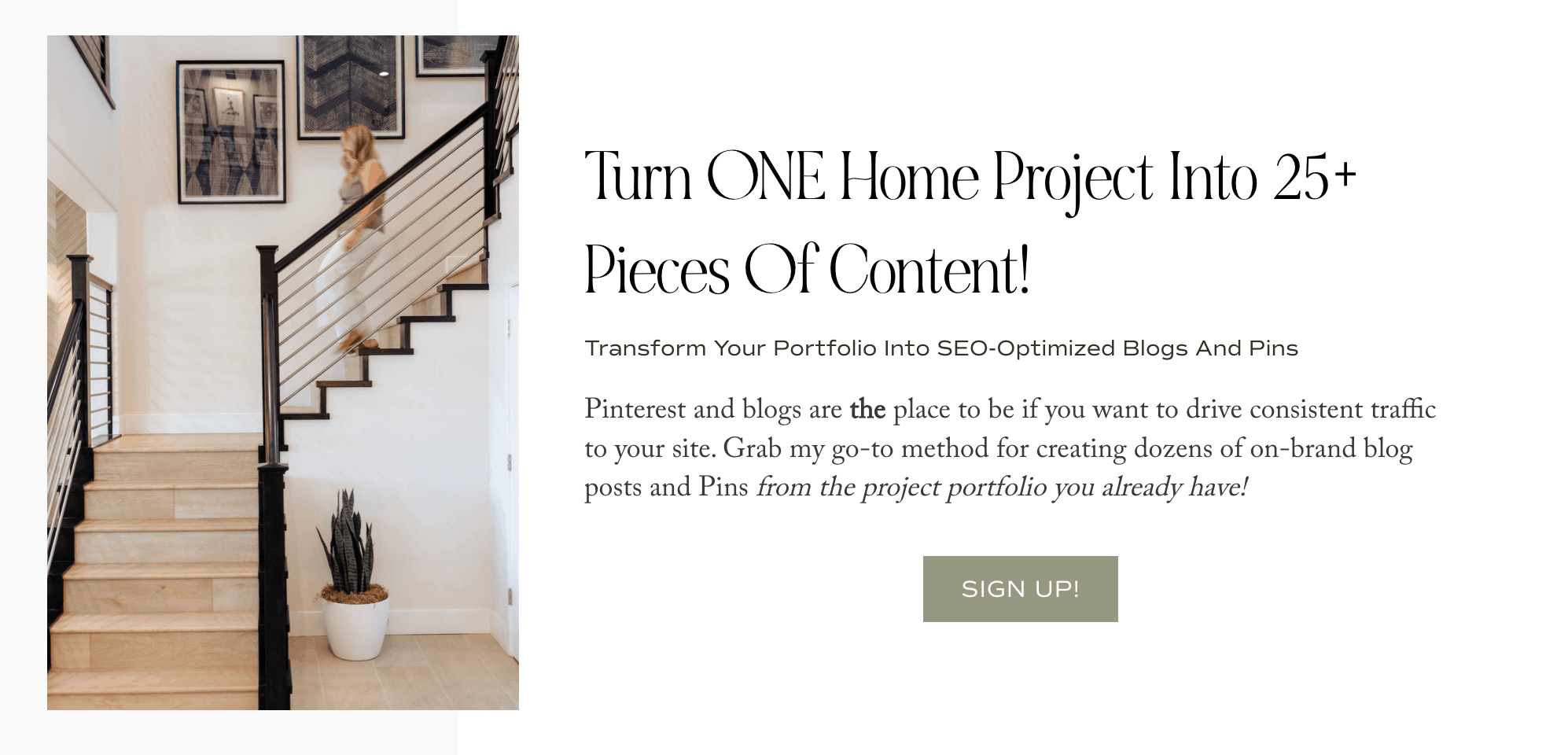 turn one home project into 25 pieces of content